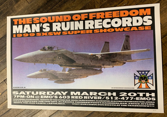 Frank Kozik - 1999 - Man's Ruin SXSW Super Showcase Poster