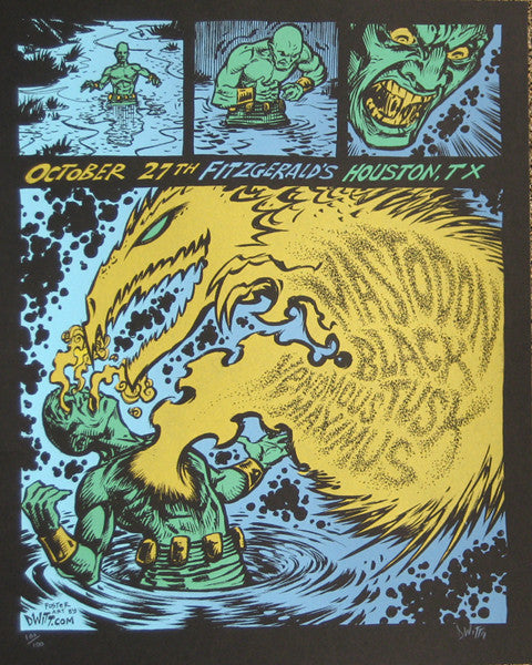 Dwitt - 2011 - Mastodon Houston, TX Concert Poster