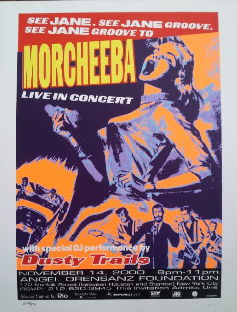 Frank Kozik - 2000 - Morcheeba Concert Poster