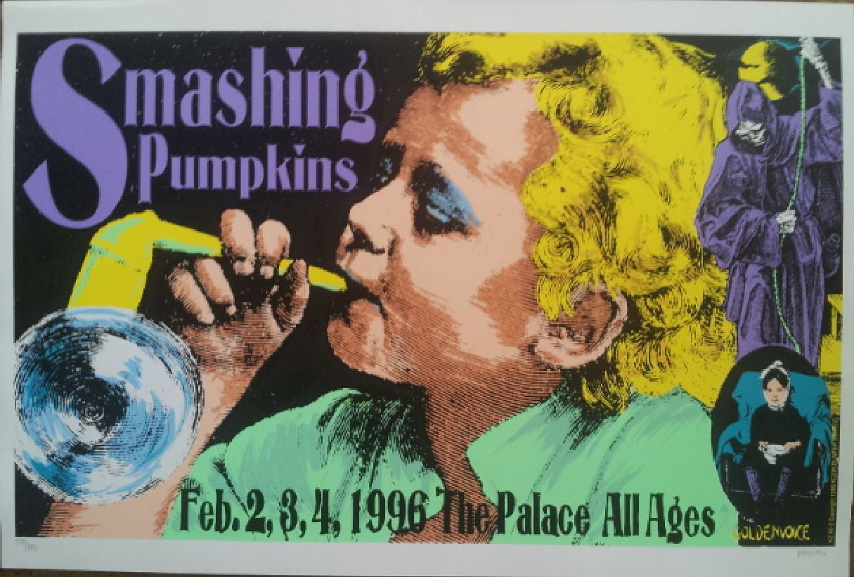 KOZIK ポスター スマッシングパンプキンズ smashingpumpkins Frank Kozik -1996 - Smashing Pumpkins Concert Poster