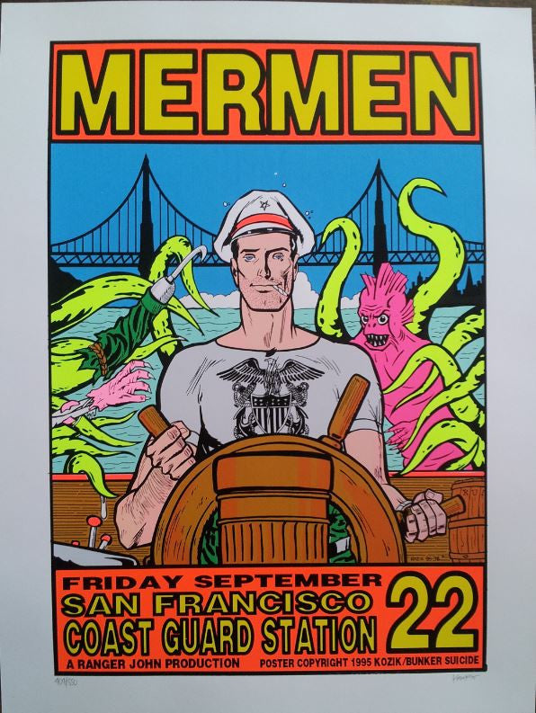 Frank Kozik - 1995 - Mermen Concert Poster