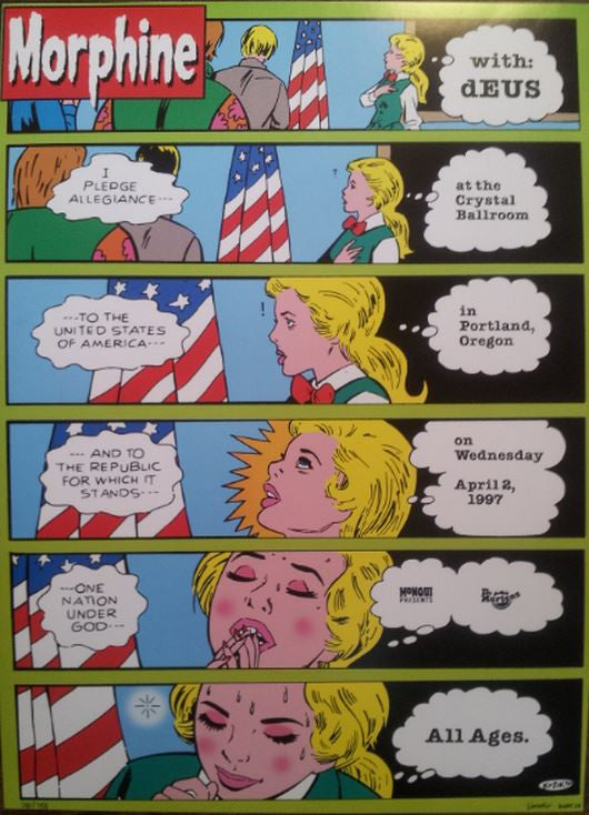 Frank Kozik - 1997 - Morphine Concert Poster