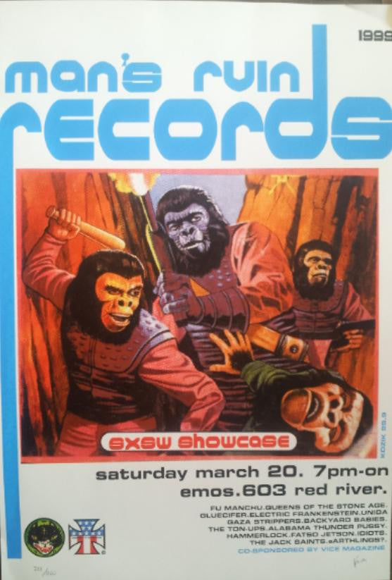 Frank Kozik - 1999 - Man's Ruin SXSW Showcase Poster