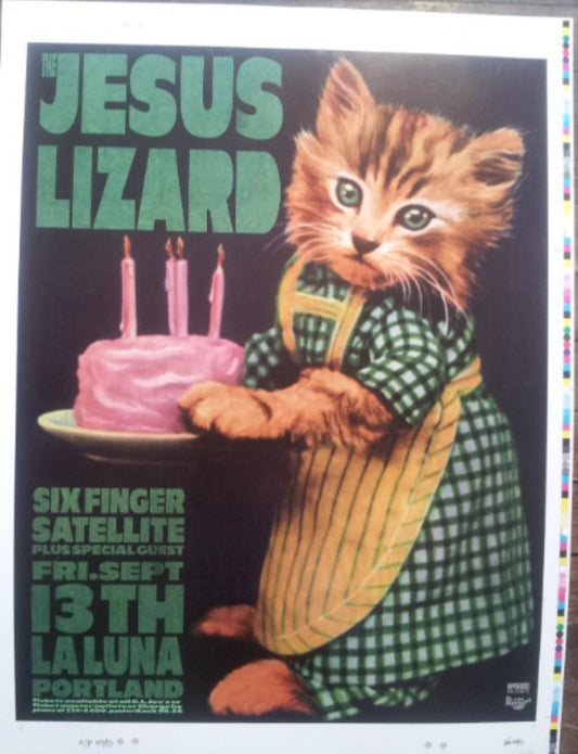 Frank Kozik - 1996 - Jesus Lizard Portland Concert Poster