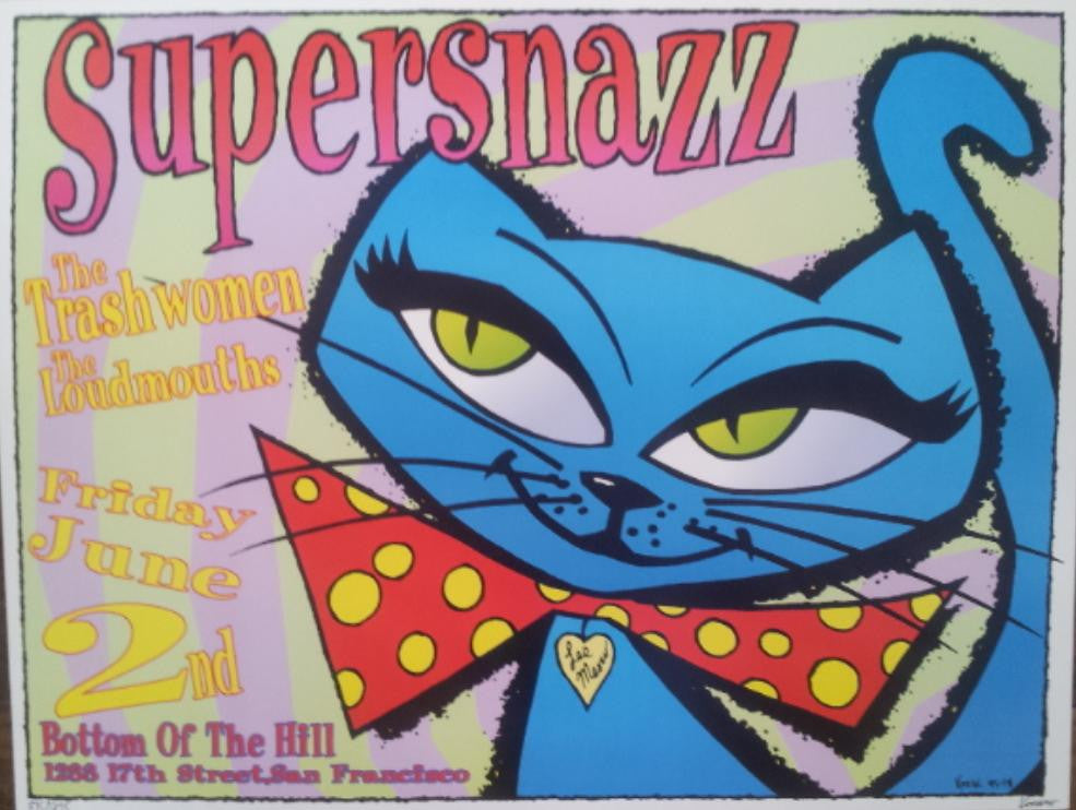 Frank Kozik - 1995 - Supersnazz Concert Poster