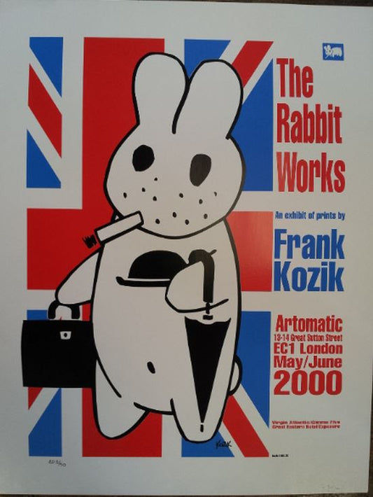 Frank Kozik - 2000 - Rabbit Works London Exhibition Poster