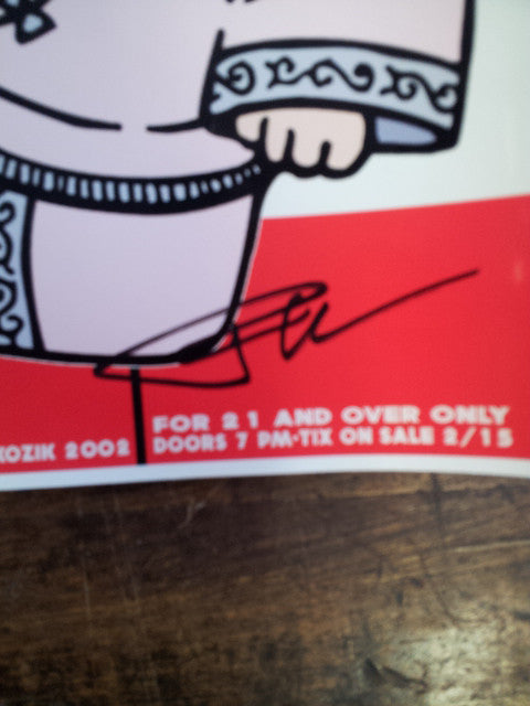 Frank Kozik - 2002 - White Stripes Concert Poster