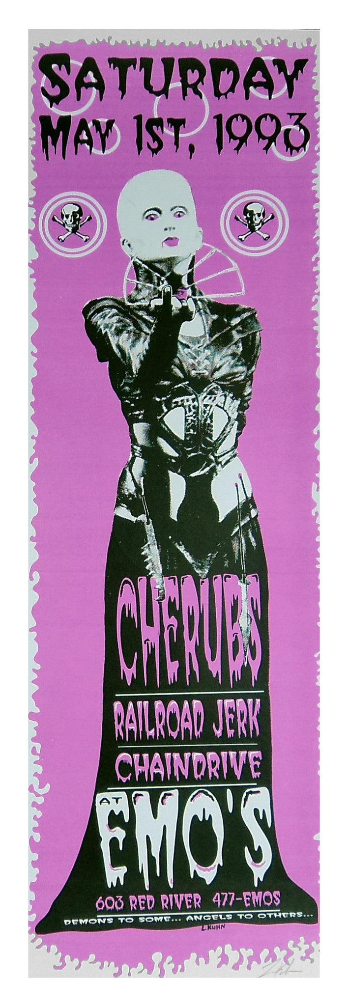 Lindsey Kuhn - 1993 - Cherub Concert Poster