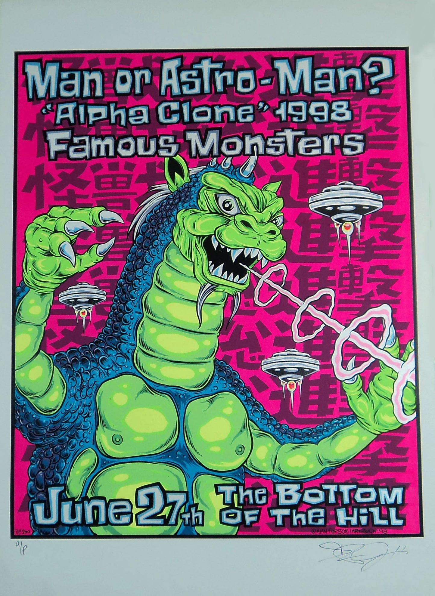 Alan Forbes - 1998 - Man or Astro-Man? Concert Poster