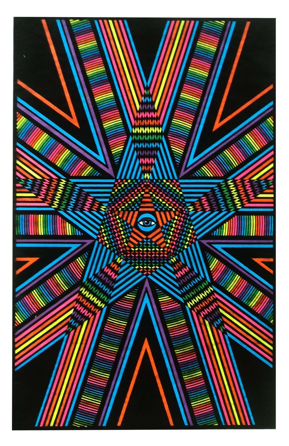 Felt Black Light Poster - 1994 - Star Gaze