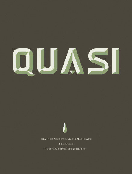 Aesthetic Apparatus - 2001 - Quasi Concert Poster