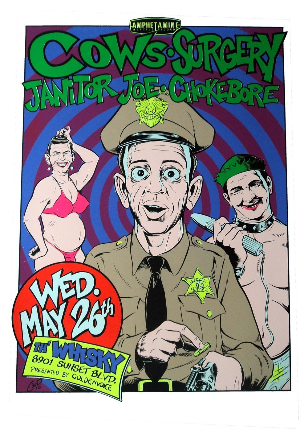 Coop - 1993 - Cows Concert Poster