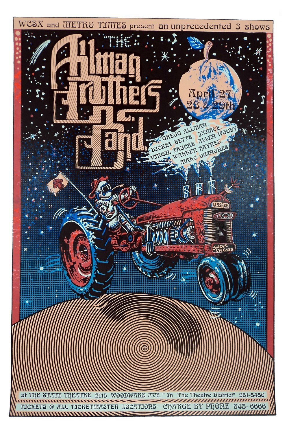 Emek - 1994 - Allman Brothers Band Concert Poster