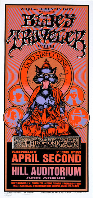 Mark Arminski - 1995 - Blues Traveler Concert Poster