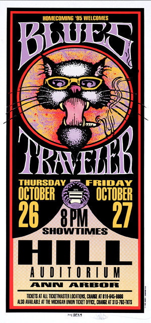 Mark Arminski - 1995 - Blues Travler Ann Arbor Concert Poster