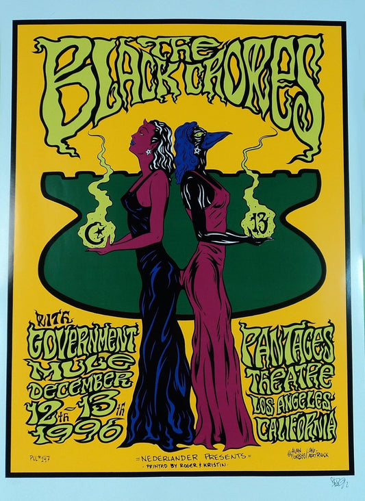 Alan Forbes - 1996 - Black Crowes Concert Poster