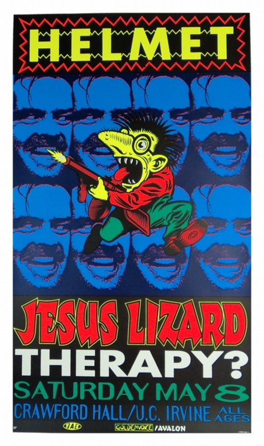 TAZ - 1993 - Helmet Concert Poster