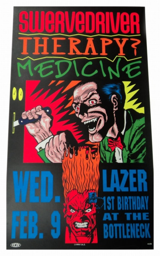 TAZ - 1994 - Swerve Driver Concert Poster
