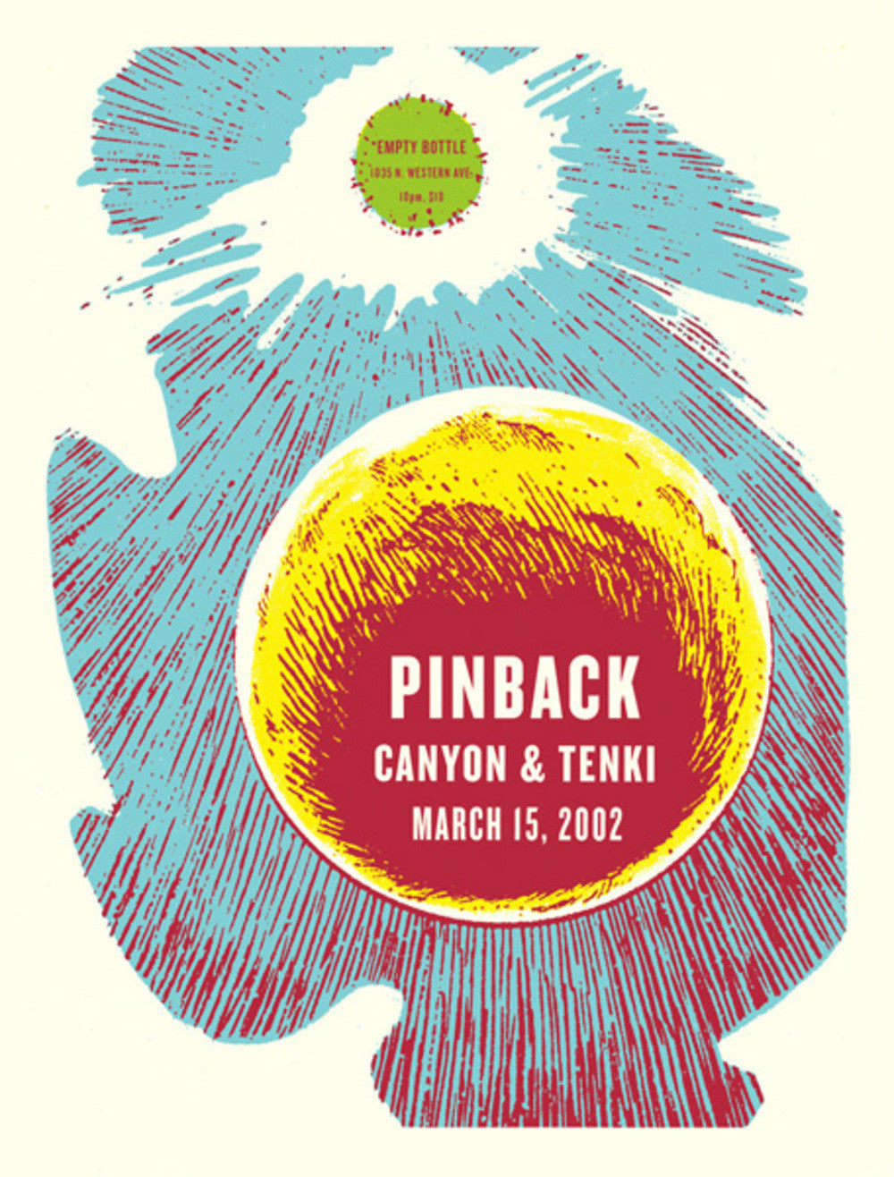 Aesthetic Apparatus - 2002 - Pinback Concert Poster