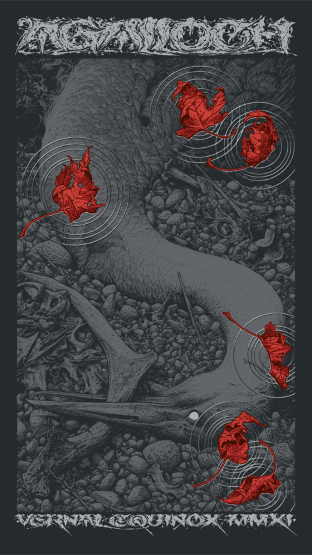 Aaron Horkey - 2011 - Agalloch (Vernal Equinox) Concert Poster