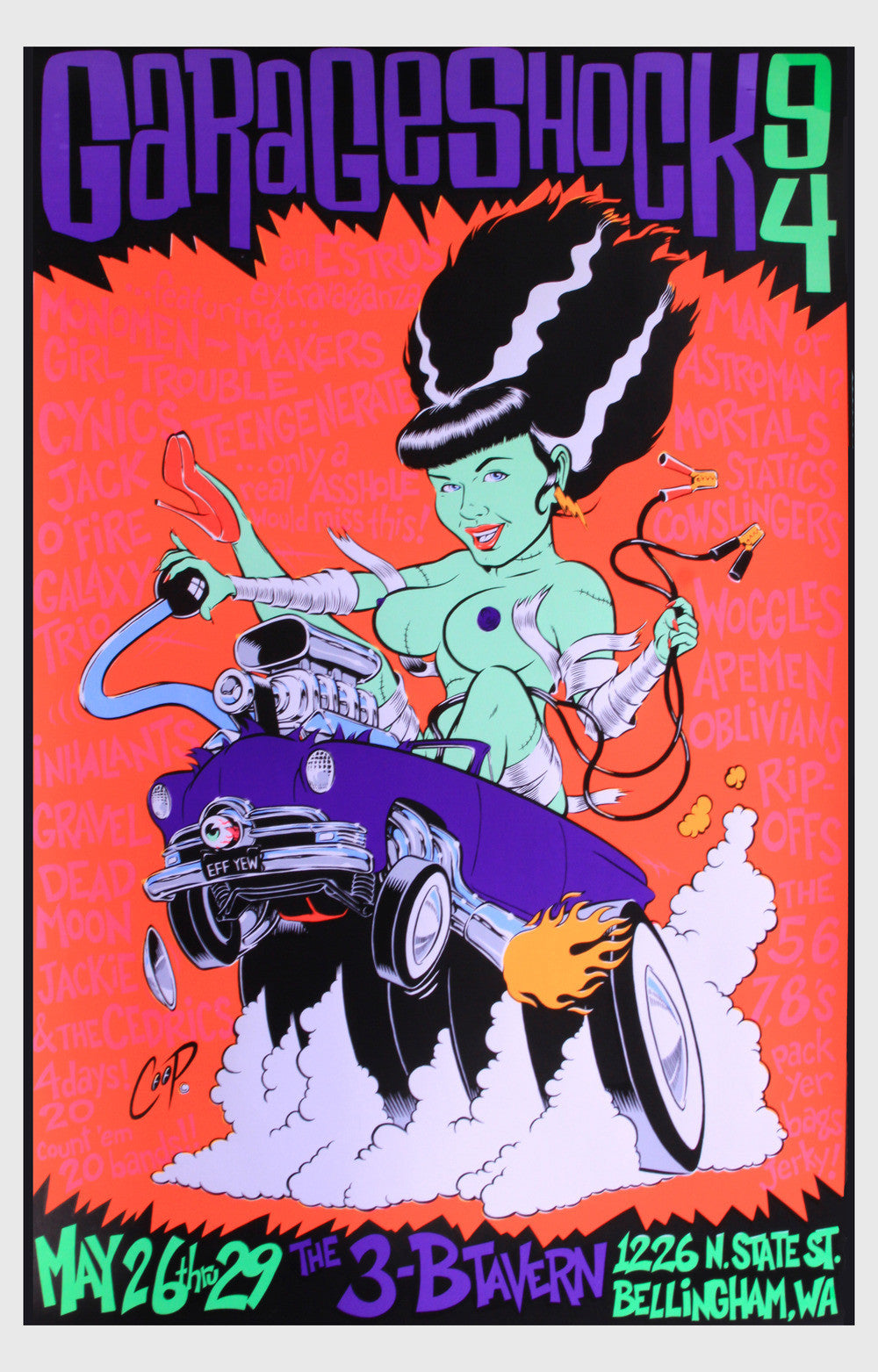 Coop - 1994 - Garage Shock Concert Poster