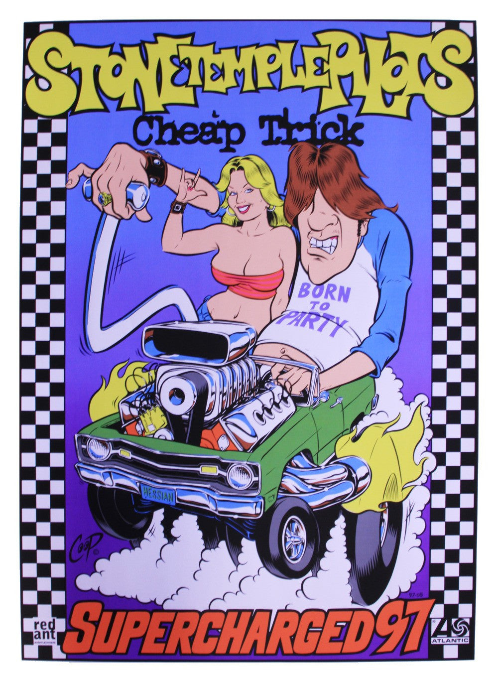 Coop - 1997 -  Stone Temple Pilots / Cheap Trick Tour Concert Poster