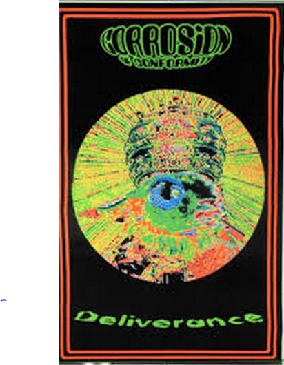 Felt Black Light Poster - "Corrosion of Conformity"