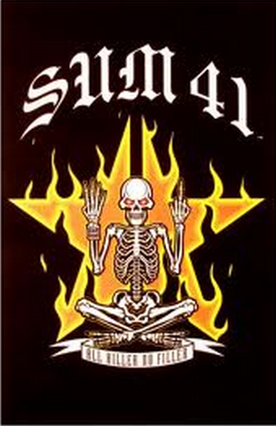 Felt Black Light Poster - 2001 - Sum 41