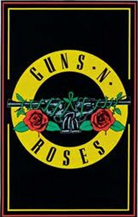 Felt Black Light Poster - "GNR Bullet" (Guns N' Roses)