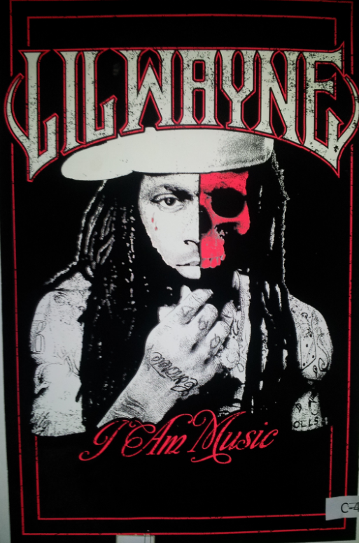 Felt Black Light Poster - "I Am Music" (Lil' Wayne)