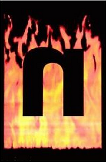 Felt Black Light Poster - "NIN" (Nine Inch Nails)