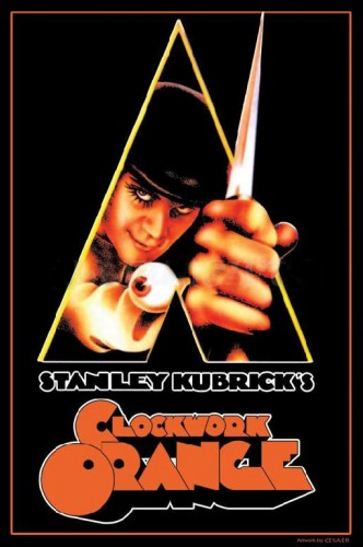 Felt Black Light Poster - "Clockwork Orange"