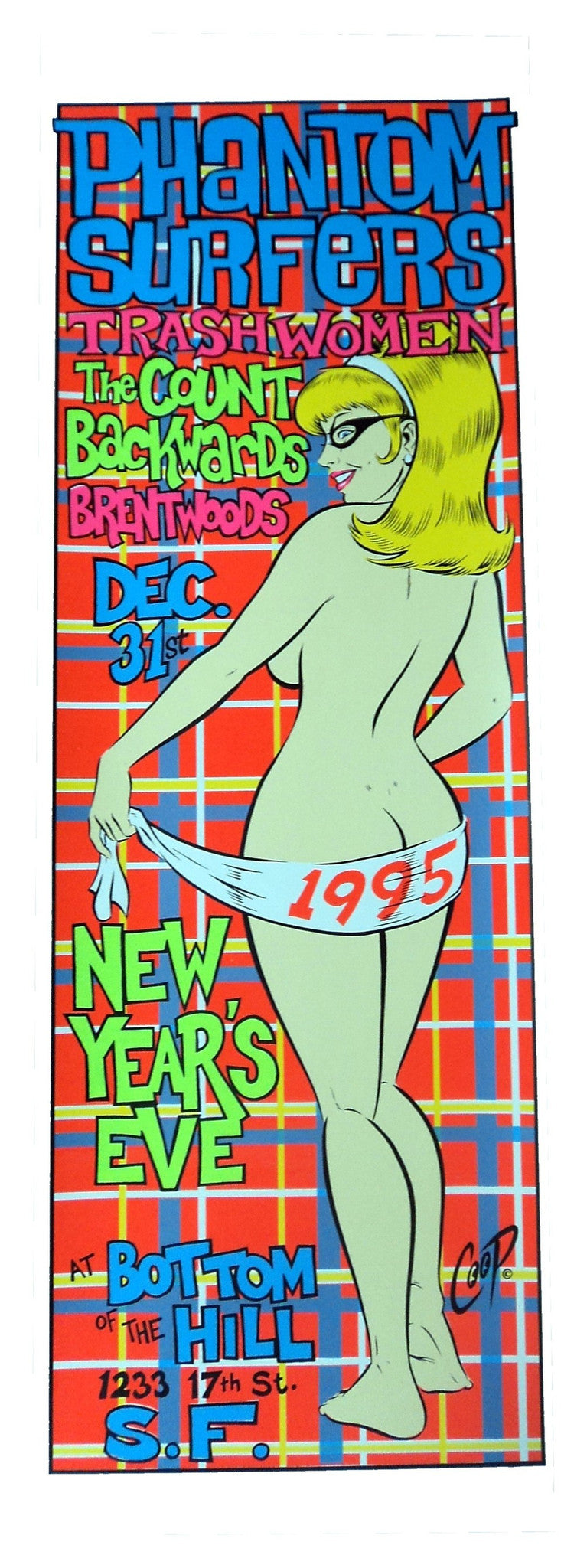 Coop - 1994 - Phantom Surfers Concert Poster (Artist Proof)
