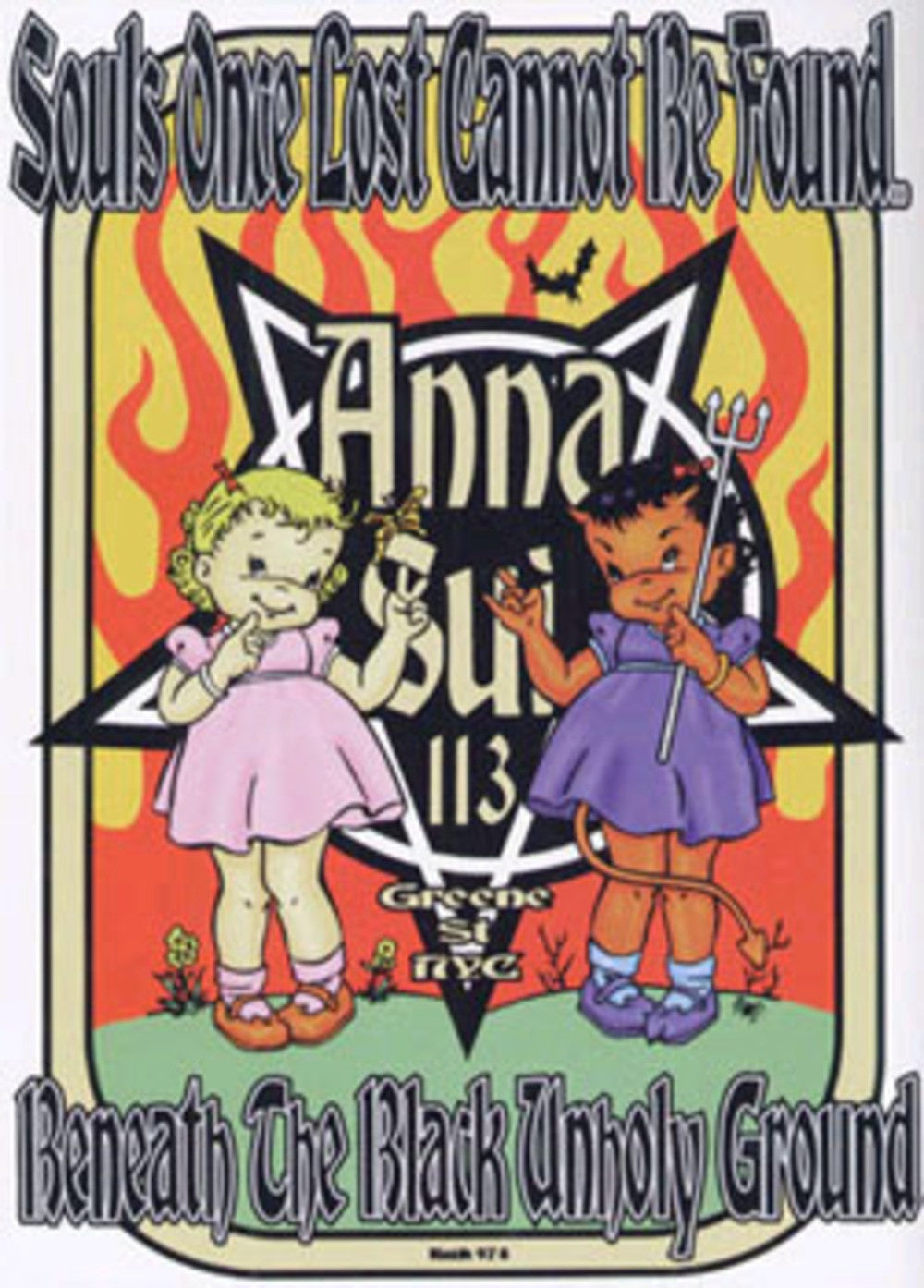 Frank Kozik - 1997 - Anna Sui Concert Poster