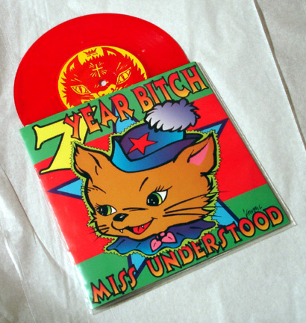 7 Year Bitch "Miss Understood" 1996 Colored Vinyl Art By Kozik