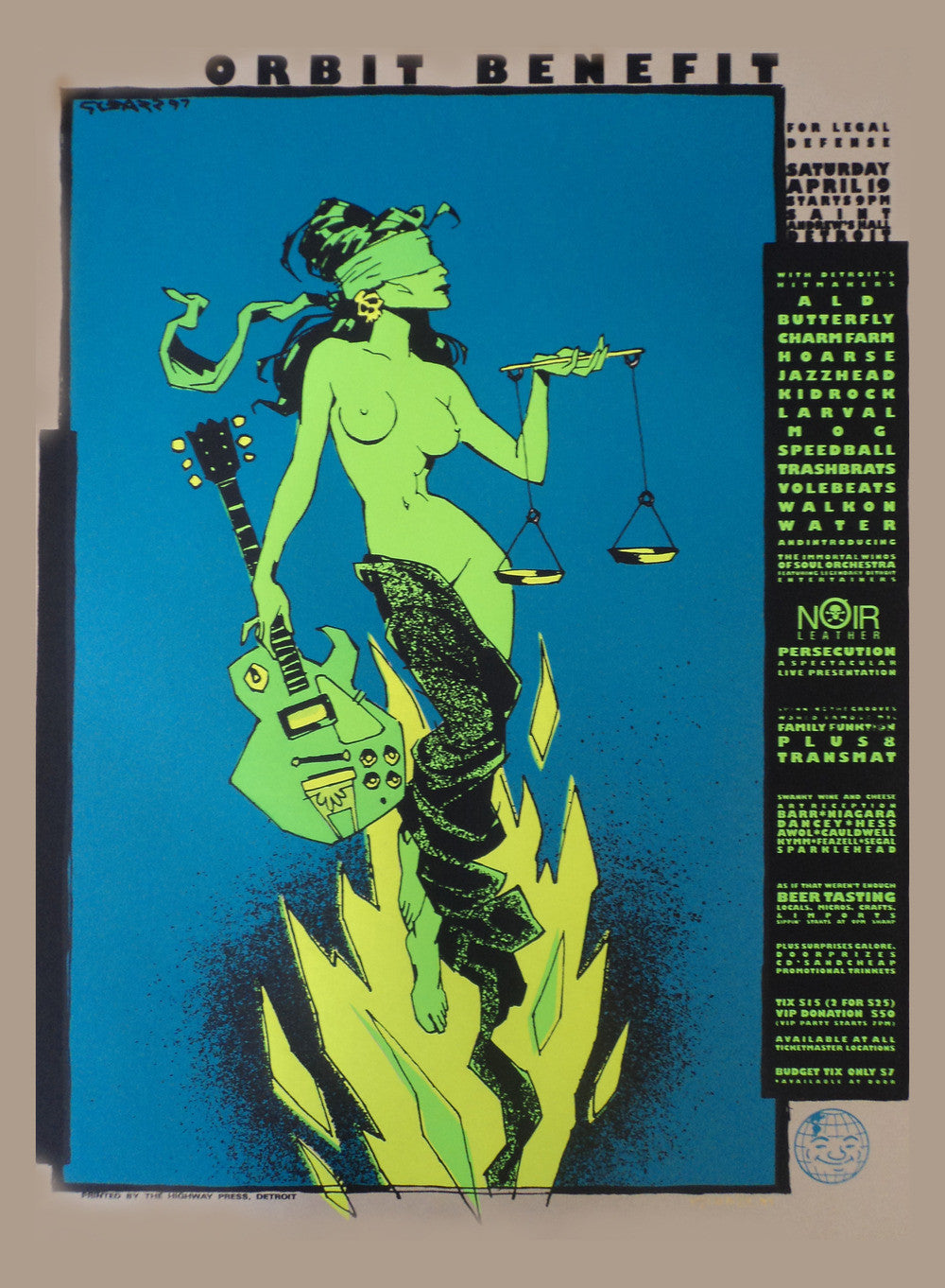 Glenn Barr - 1997 - Orbit Benefit Poster