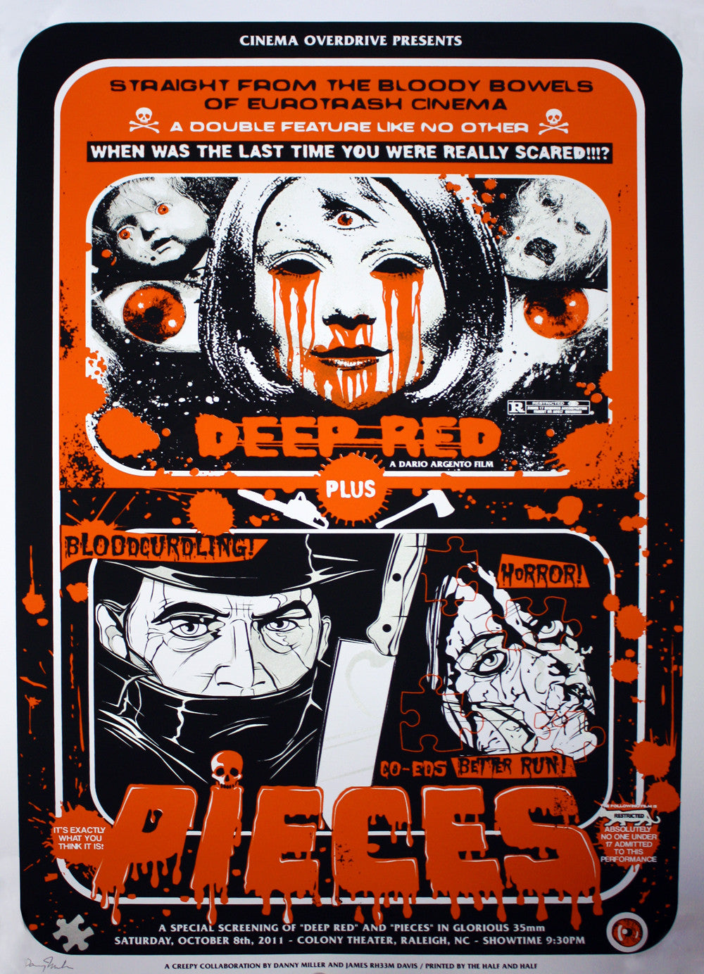 James Rheem Davis & Danny Miller - 2011 - Deep Red & Pieces - Halloween Orange