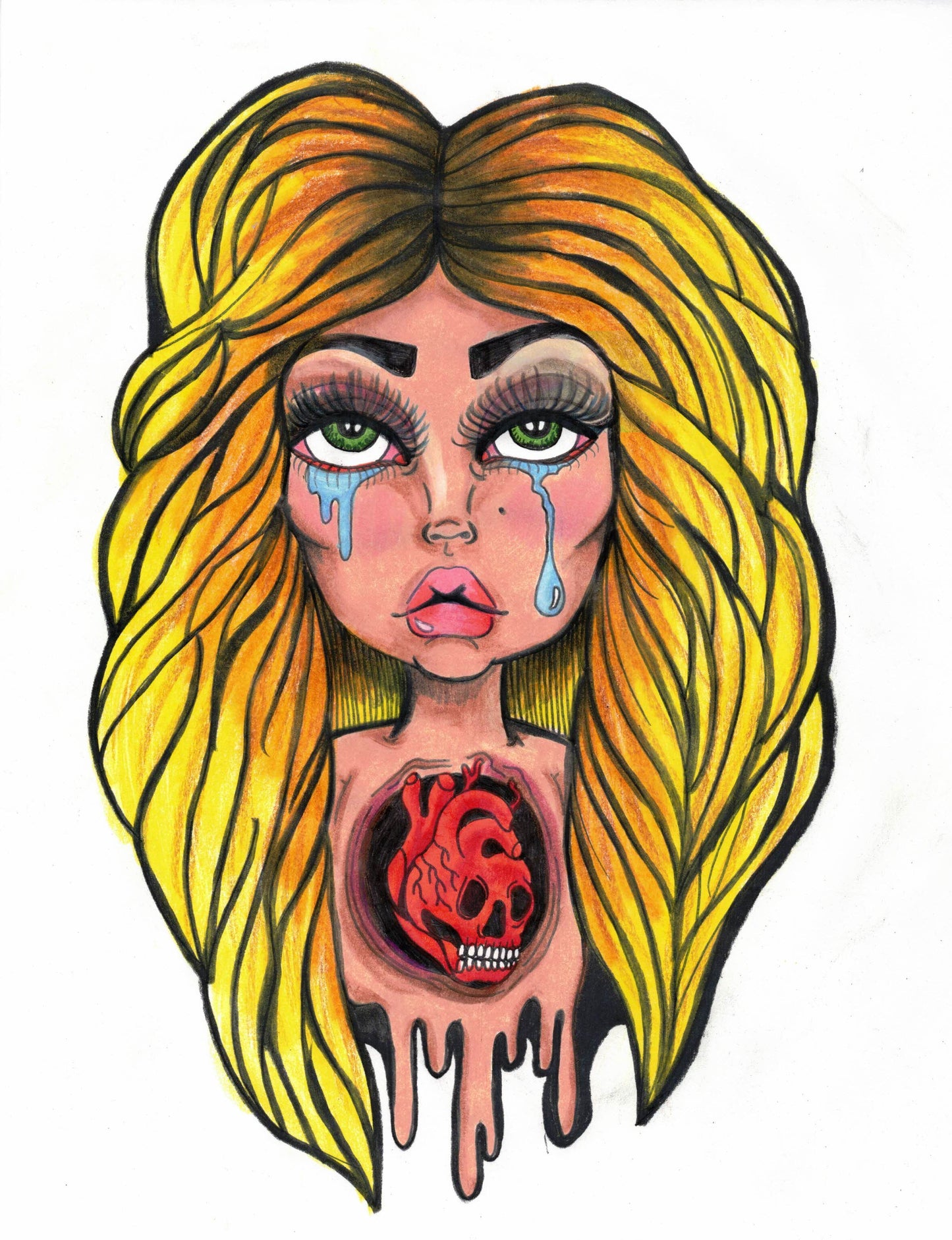 Lil Wednesday- 2020 - Heavy Heart Print
