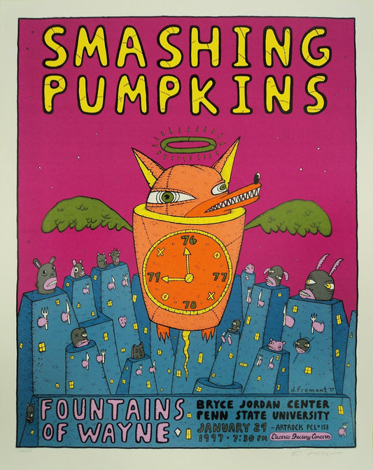 David Fremont - 1997 - Smashing Pumpkins Concert Poster
