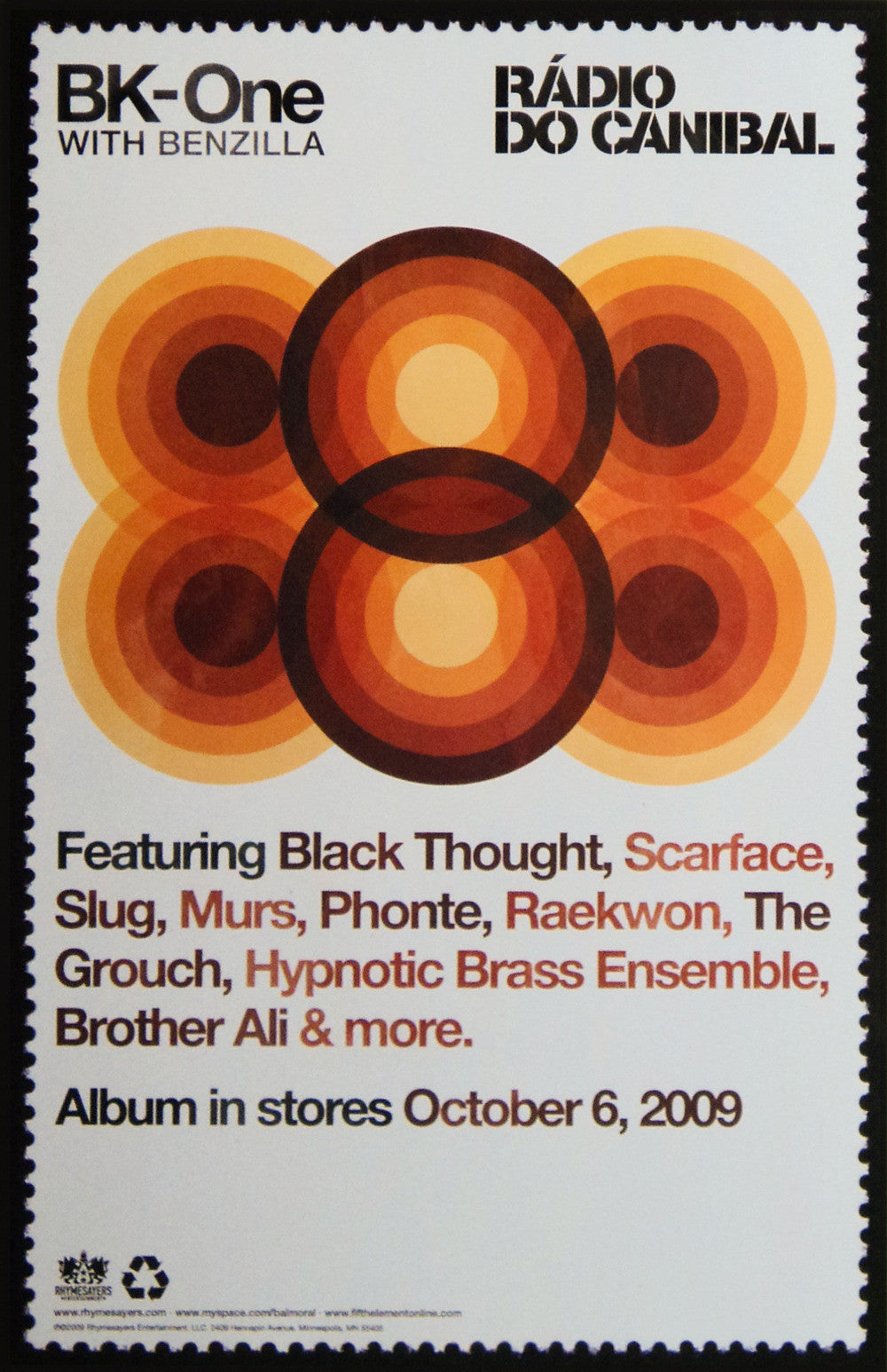 BK ONE- 2009 - Radio Do Canibal - Promo Poster