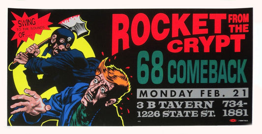 TAZ - 1994 - Rocket From The Crypt Concert Poster