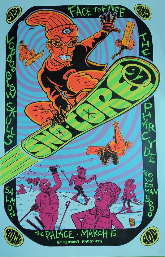 Ward Sutton - 1997 - Sno-Core Concert Poster