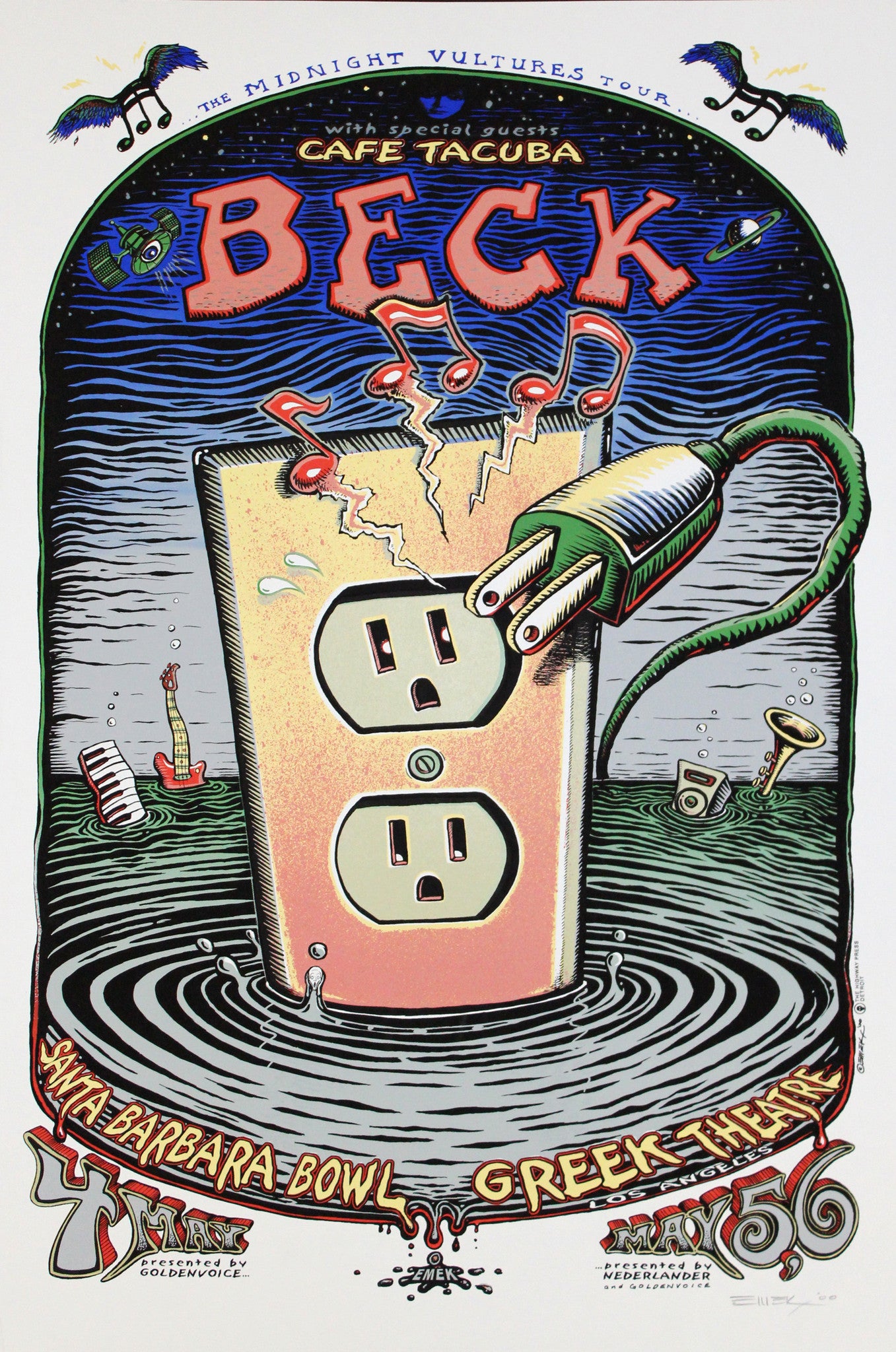 Emek - 2000 - Beck Concert Poster