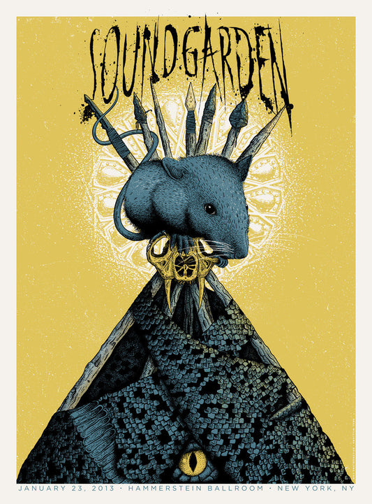 Neal Williams - 2013 Soundgarden - New York Concert Poster