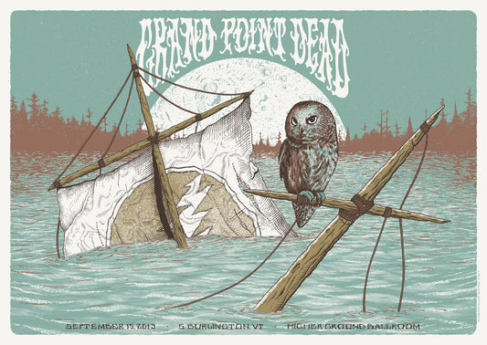 Neal Williams - 2013 Grand Point Dead - Burlington Concert Poster