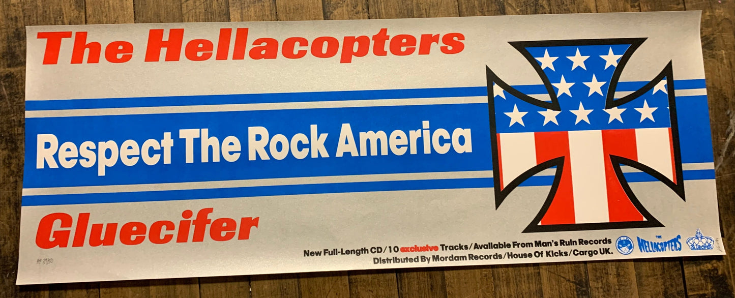 Frank Kozik - 1999 - Hellacopters Gluecifer Poster