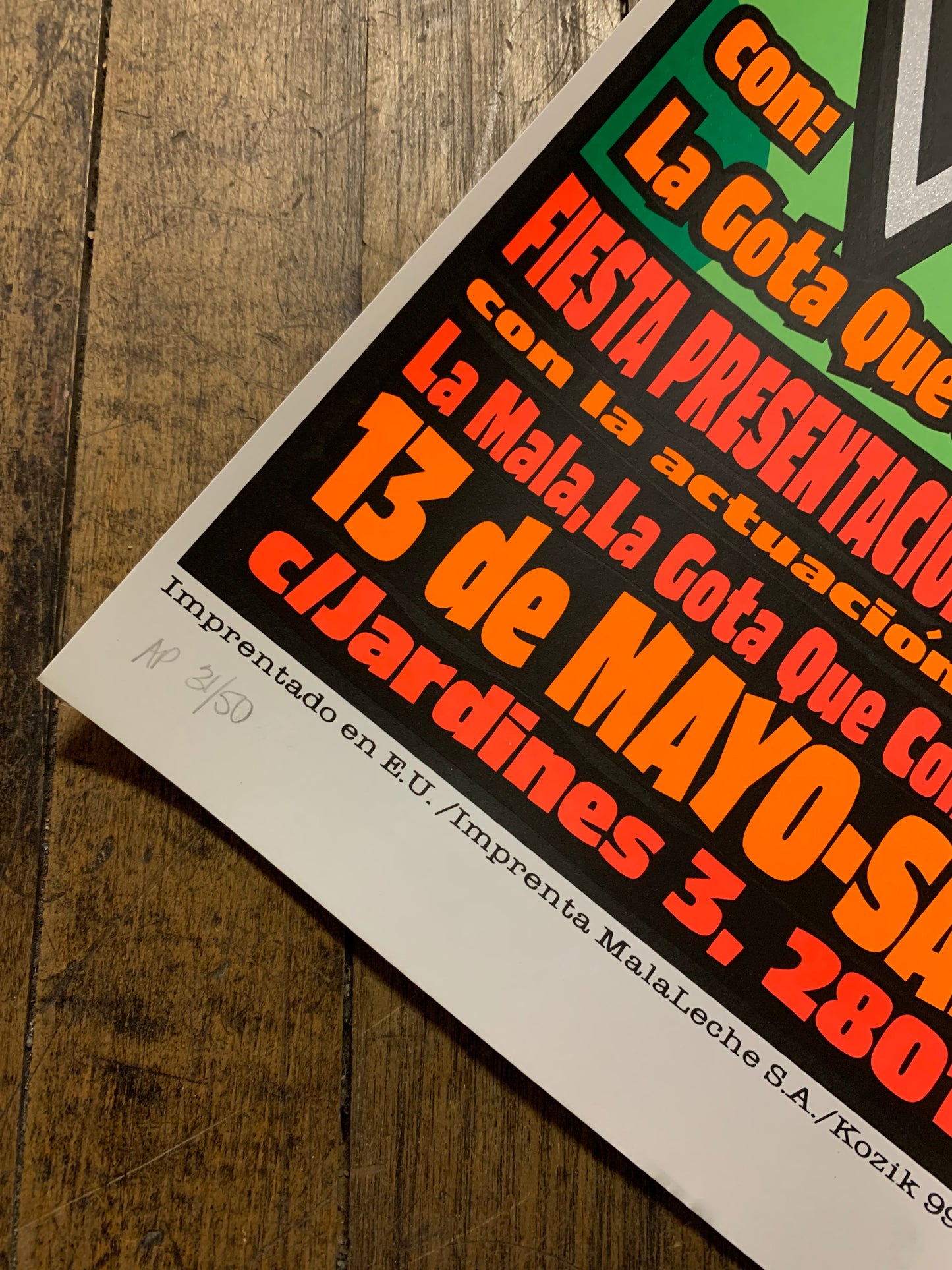 Frank Kozik - KZ-9924 - La Mala Concert Poster