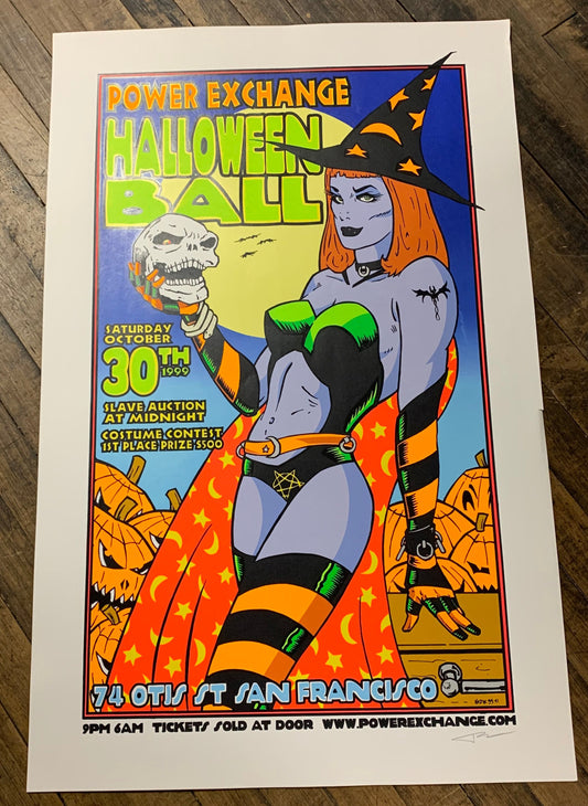 Frank Kozik - 1999 - Power Exchange Halloween Ball Poster