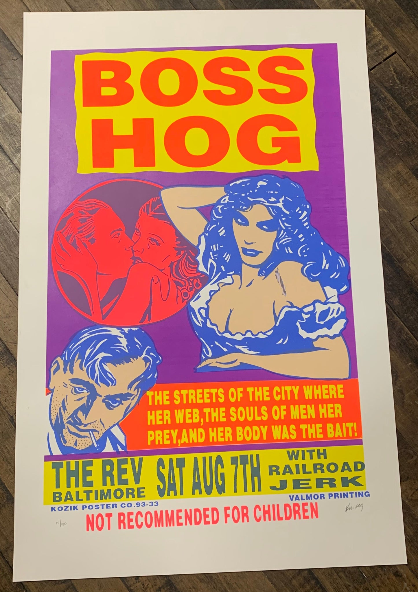 Kozik - 1993 - Boss Hog Concert Poster