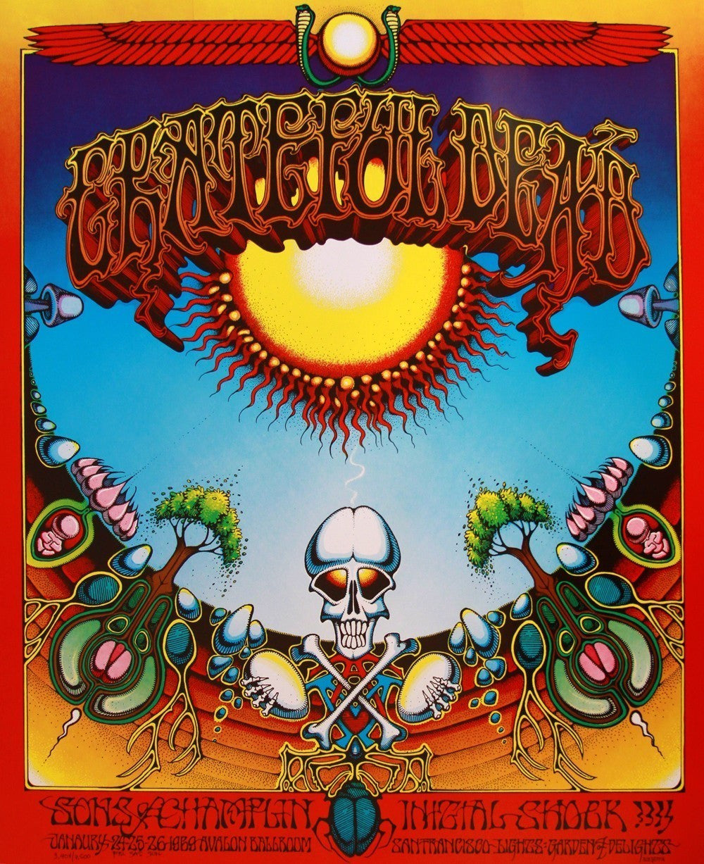 Rick Griffin - 1969 - Grateful Dead Aoxomoxoa Concert Poster